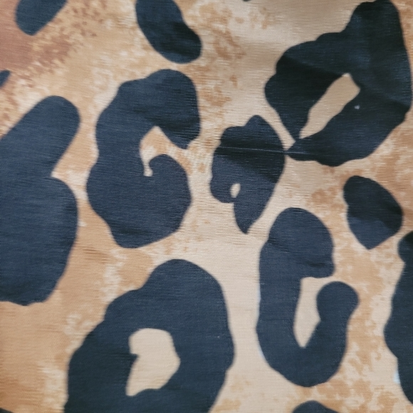 M silk animal print windbreaker casual jacket fuda international - Picture 3 of 5